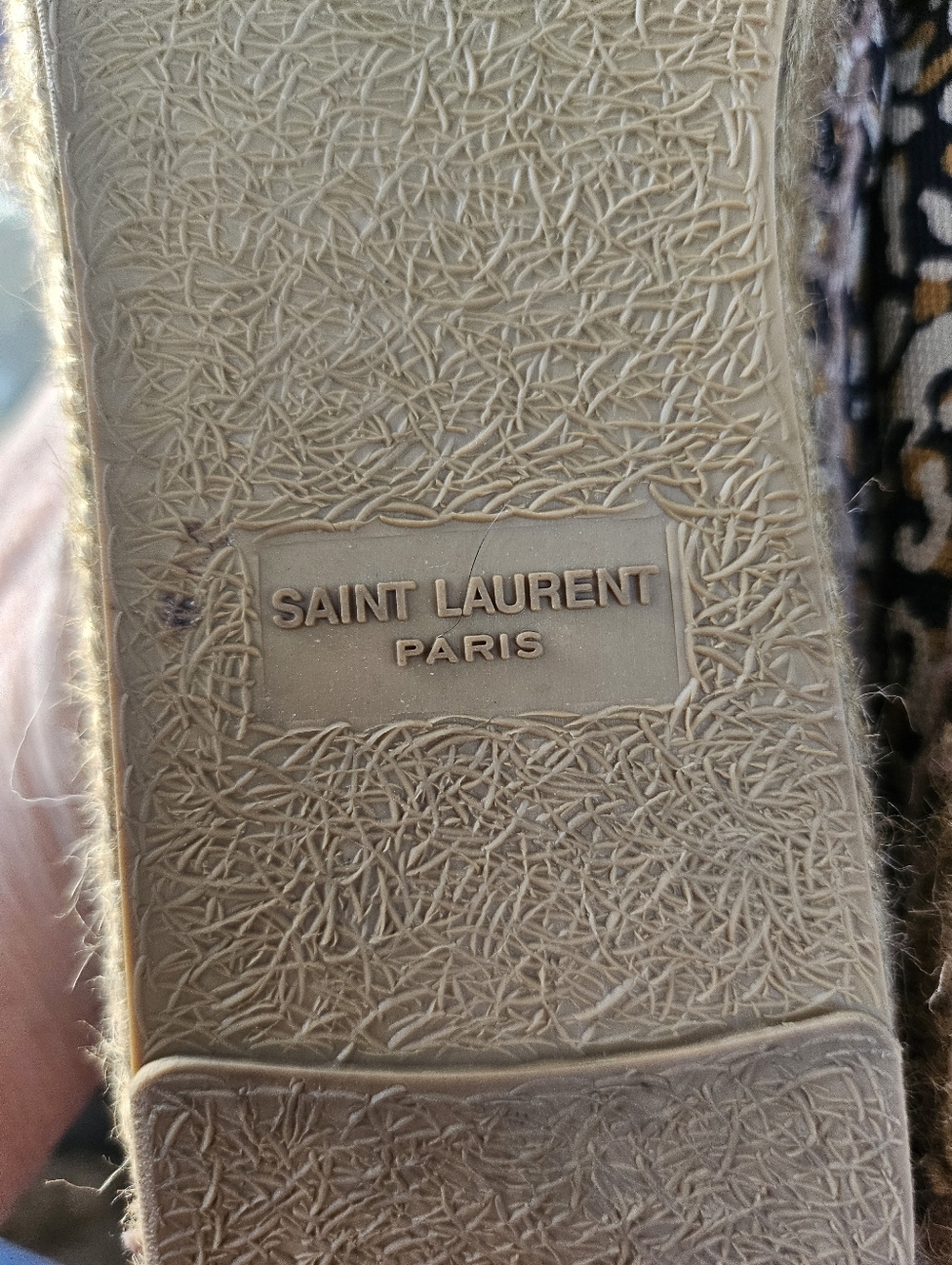 Saint Laurent Leopard Abstract Animal Print Canvas espadrilles Size 39 Italy - Picture 13 of 13